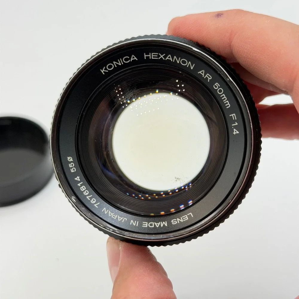 Konica Hexanon AR 50mm f1.4 Vintage Prime Lens for Repair Fungus Haze Japan